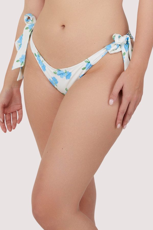 Amelia Mix & Match Watercolour Floral Tie Side Bikini Bottom Hot on Sale