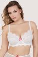 Camille White Broderie Balconette Bra Online Sale