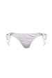 Zoe Mix & Match White Floral Texture Tie Side Bikini Bottom Online Sale