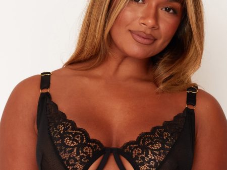 Delaney Black Wired Bra For Cheap