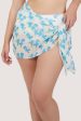 Amelia Mix & Match Watercolour Floral Tie Side Sarong Online Hot Sale