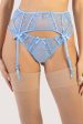 Fallon Cornflower Blue Lace Suspender Fashion