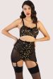 Solar Black and Gold Cosmic Print Girdle Discount