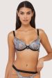 Talia Renaissance Printed Mesh Bra Discount