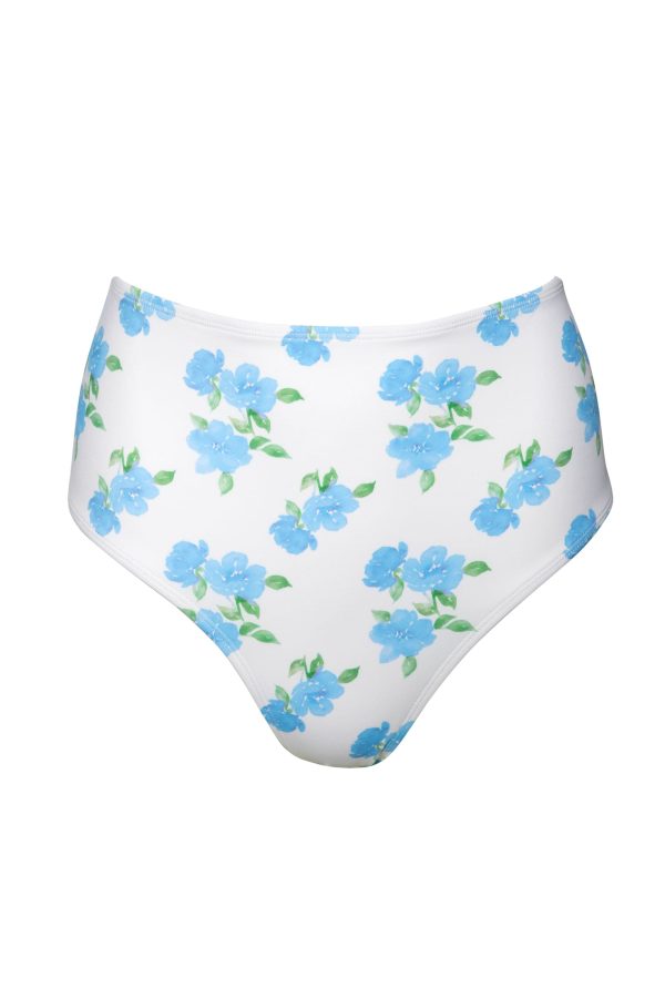 Amelia Mix & Match Watercolour Floral High Waisted Bikini Bottom Discount