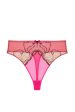 Spank Me Pink and Nude Custom Embroidery High waist Thong Online Sale