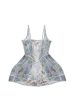 Gracie Renaissance Print Boned Underbust Mesh Mini Dress Online now