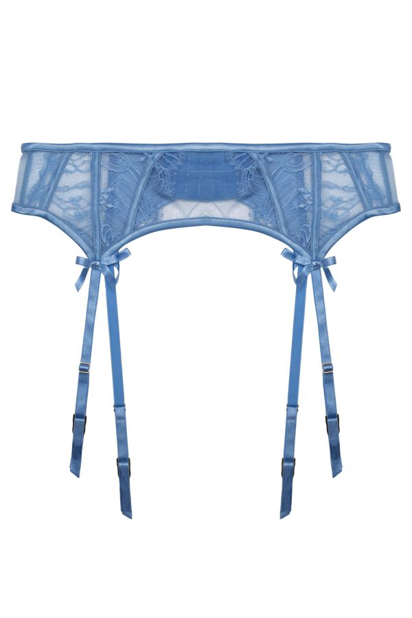 Fallon Cornflower Blue Lace Suspender Fashion