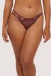 Cassia Wine Custom Embroidery Cut Out Brief For Cheap