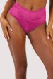 Eddie Magenta Crossover Wrap High Waist Brief Hot on Sale