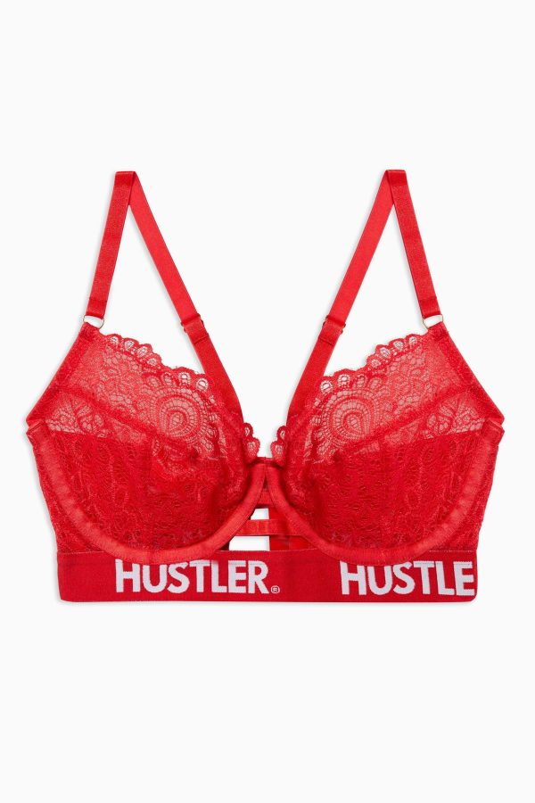 Branded Red Lace Curve Bra For Cheap