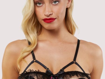 Inga Pink Ruffle Balconette Bra Sale