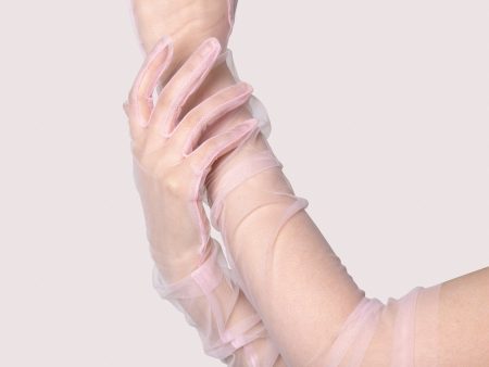 Light Pink Sheer Gloves Fashion