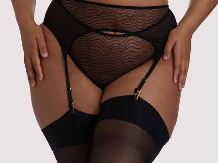 Brianna Black Mesh Suspender Supply