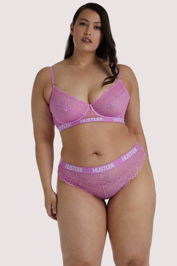 Branded Pink Curve Lace Bra Discount