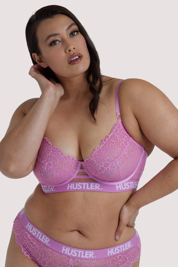 Branded Pink Curve Lace Bra Discount