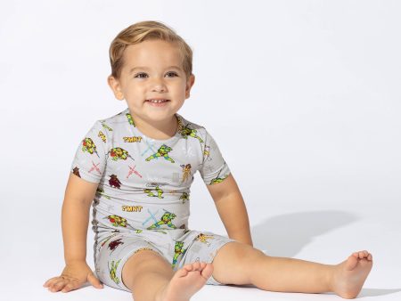 Teenage Mutant Ninja Turtles Retro Bamboo Kids Pajama Short Set For Cheap