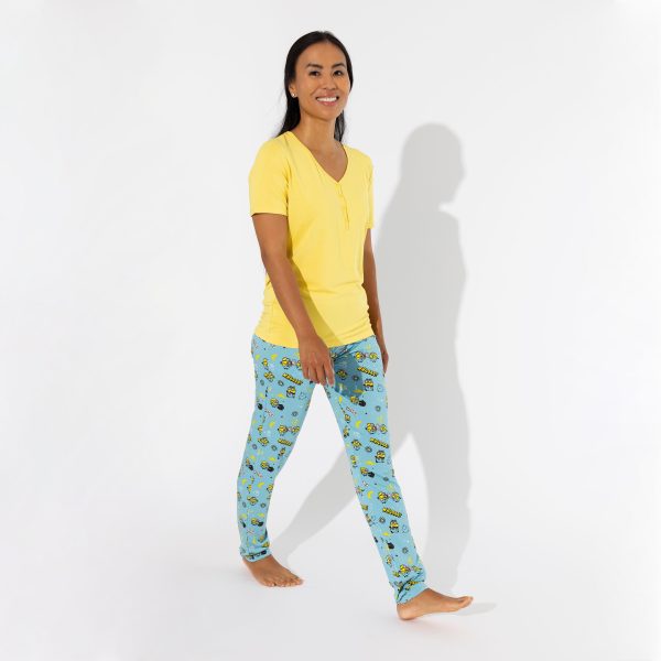 Minions Bello Banana Bamboo Women s Pajama Set Online Hot Sale