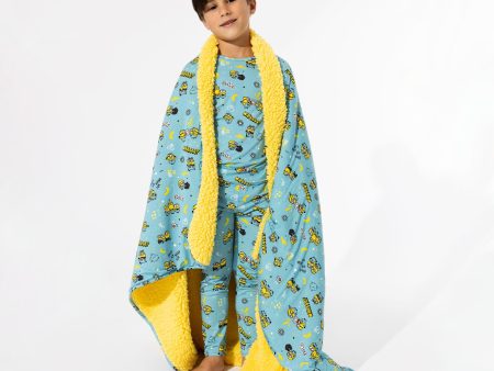 Minions Bello Banana Bamboo Sherpa Blanket For Sale