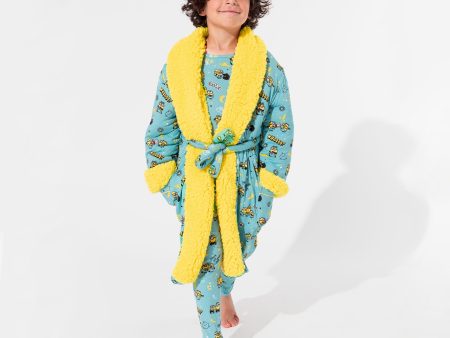 Minions Bello Banana Bamboo Kids Sherpa Robe For Sale