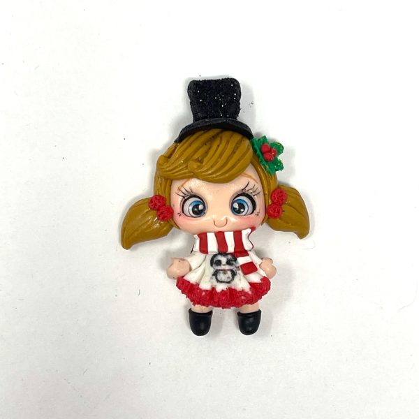 Handmade Clay Doll - Holiday girl For Discount