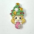 Handmade Clay Doll - Holiday Girl For Discount