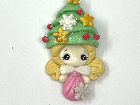 Handmade Clay Doll - Holiday Girl For Discount