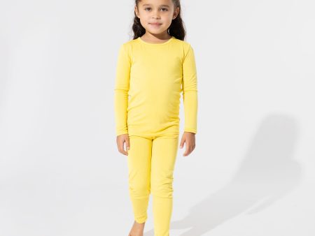 Sunshine Yellow Bamboo Kids Pajamas Sale