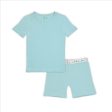 Adventure Blue Bamboo Kids Pajama Short Set Fashion