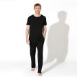 Obsidian Black Bamboo Men s Pajama Set For Sale