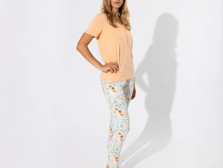 Summer Floral Bamboo Women s Pajama Set Fashion