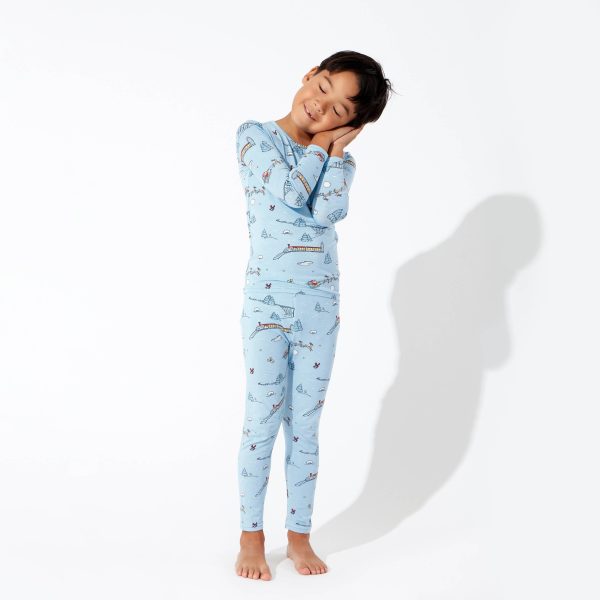 Winter Train Bamboo Kids Pajamas Online Hot Sale