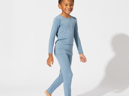 Oasis Teal Bamboo Kids Pajamas Fashion