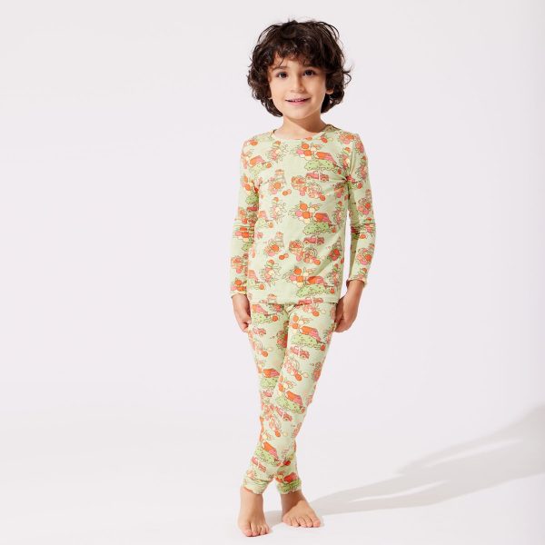 Apple Orchard Bamboo Kids Pajamas For Cheap