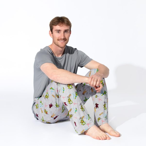 Teenage Mutant Ninja Turtles Retro Bamboo Men s Pajama Set Hot on Sale