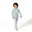 Holiday Plaid Blue Bamboo Kids Pajamas Discount