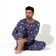 Polar Isle Blue Bamboo Men s Pajama Set For Cheap