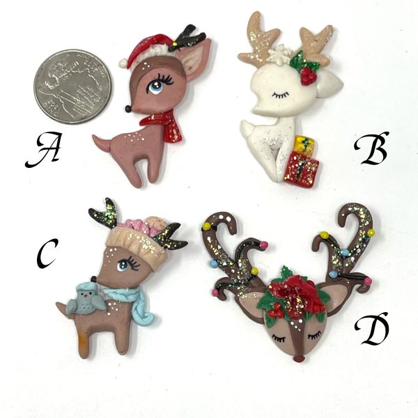 Handmade Clay Doll - Holiday animals Discount