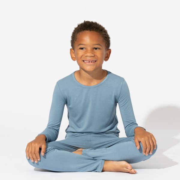 Oasis Teal Bamboo Kids Pajamas Fashion