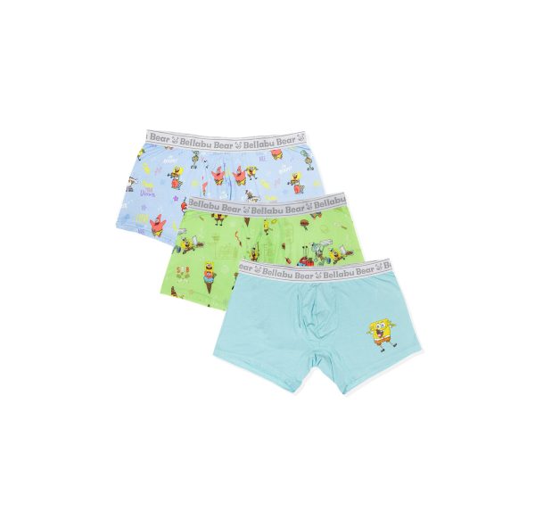 SpongeBob SquarePants Bamboo Boy s Boxer Brief 3-Pack Discount