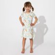 Summer Floral Bamboo Girls  Short Sleeve Dress Cheap