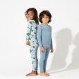 Oasis Teal Bamboo Kids Pajamas Fashion