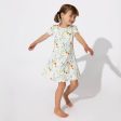 Summer Floral Bamboo Girls  Short Sleeve Dress Cheap