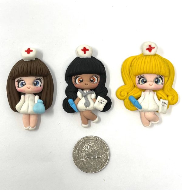 Handmade Clay Doll - Medical professionals on Sale