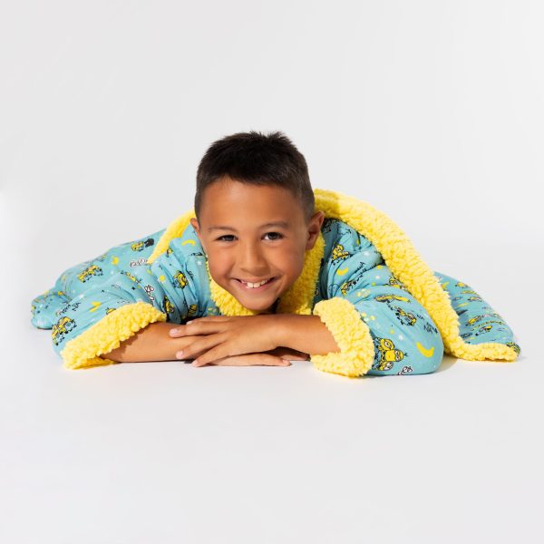 Minions Bello Banana Bamboo Kids Sherpa Robe For Sale