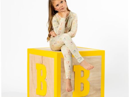 Dino ABC Bamboo Kids Pajamas For Cheap