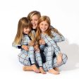 Holiday Plaid Blue Bamboo Women s Pajama Set on Sale