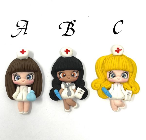 Handmade Clay Doll - Medical professionals on Sale