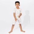 Ice Cream Bamboo Kids Pajama Short Set For Sale