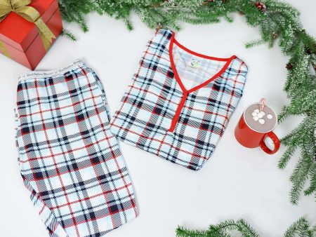 Original Holiday Plaid Bamboo Women s Pajama Set For Discount